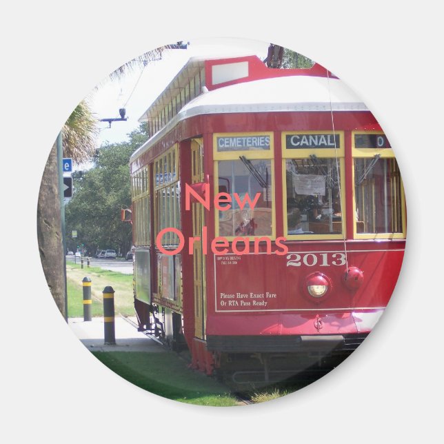 New Orleans Streetcar Magnet (Framsidan)
