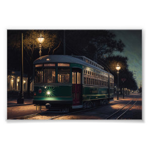 New Orleans Streetcar, New Orleans, NOLA Fototryck