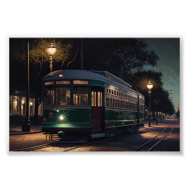 New Orleans Streetcar, New Orleans, NOLA Fototryck (Framsidan)