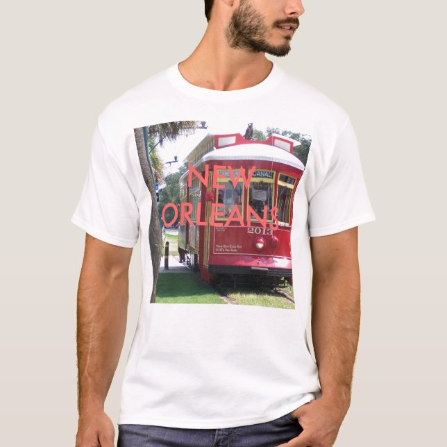 New Orleans Streetcar Tee Shirt (Framsida)