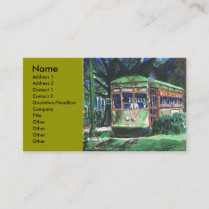 New Orleans Streetcar Visitkort