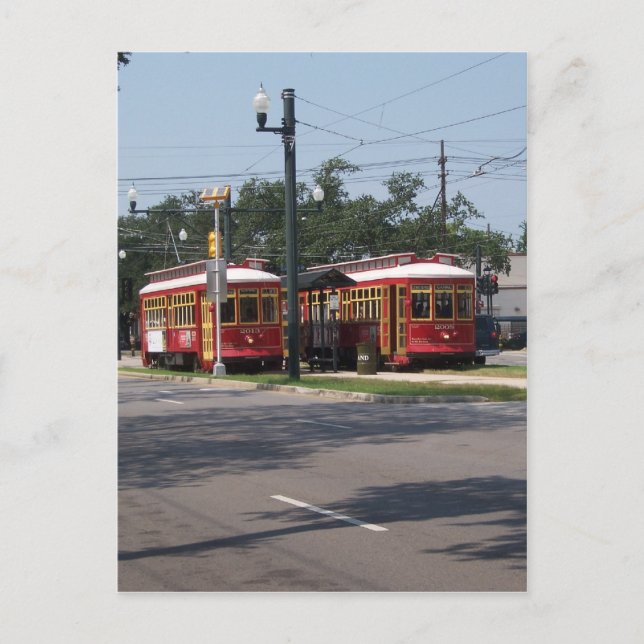 New Orleans Streetcar Vykort (Framsida)