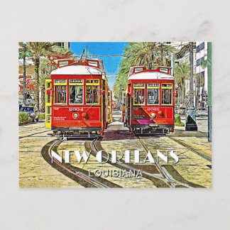 New Orleans Streetcars Vykort
