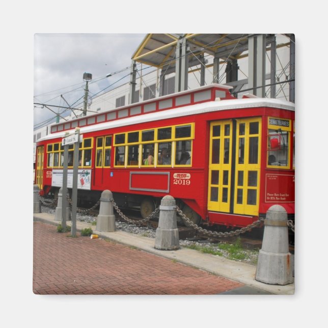 New Orleans Streetcart Magnet (Framsidan)