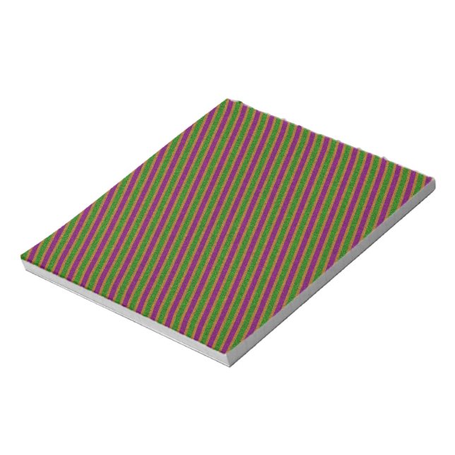 New Orleans Stripe Glitter Anteckningsblock (Roterad)