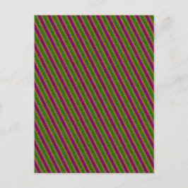 New Orleans Stripe Glitter Vykort