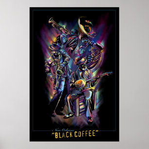 "New Orleans - svart kaffe ", Poster