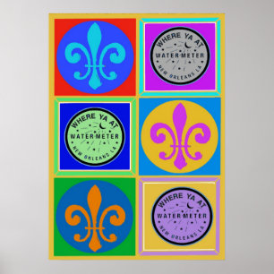 New Orleans symboler Poster