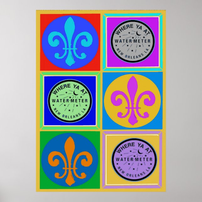 New Orleans Symbols Poster (Framsidan)