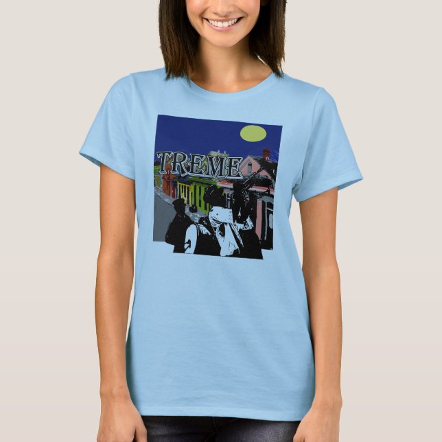 New Orleans Symbols Tee Shirt (Framsida)