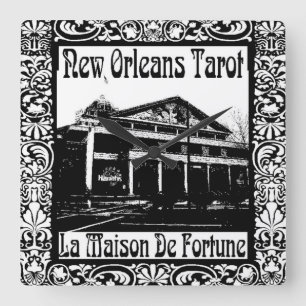 New Orleans Tarot, La Maison De Fortune Fyrkantig Klocka