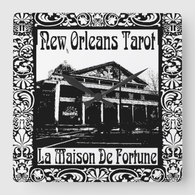 New Orleans Tarot, La Maison De Fortune Fyrkantig Klocka (Framsida)