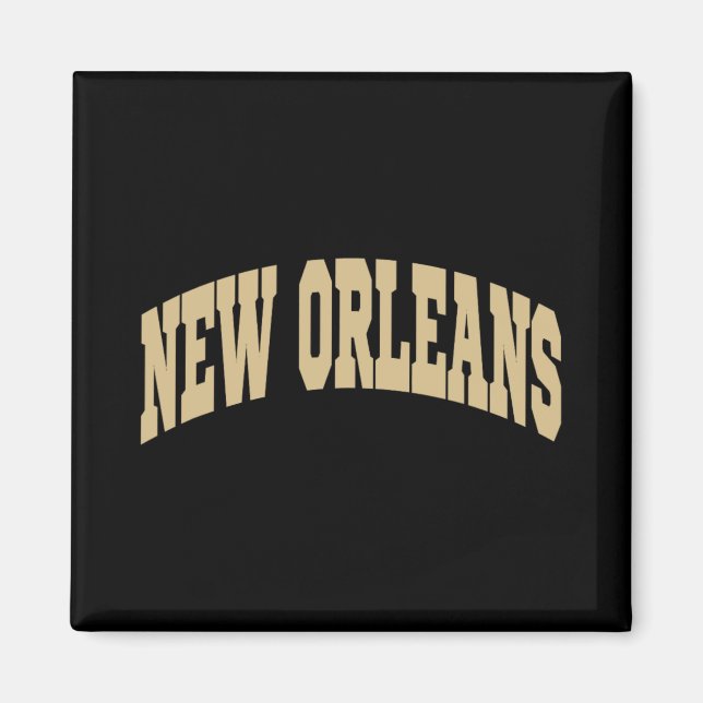 New Orleans - Throwback Design - Clic  Magnet (Framsidan)
