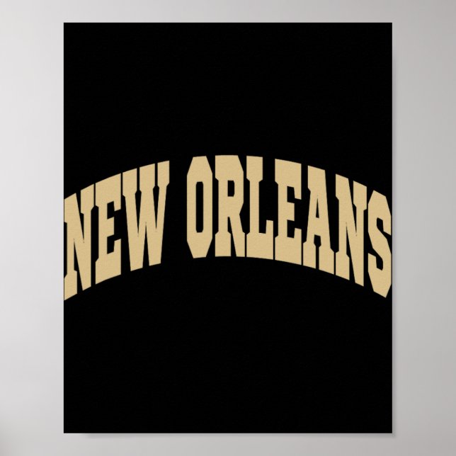 New Orleans - Throwback Design - Clic  Poster (Framsidan)