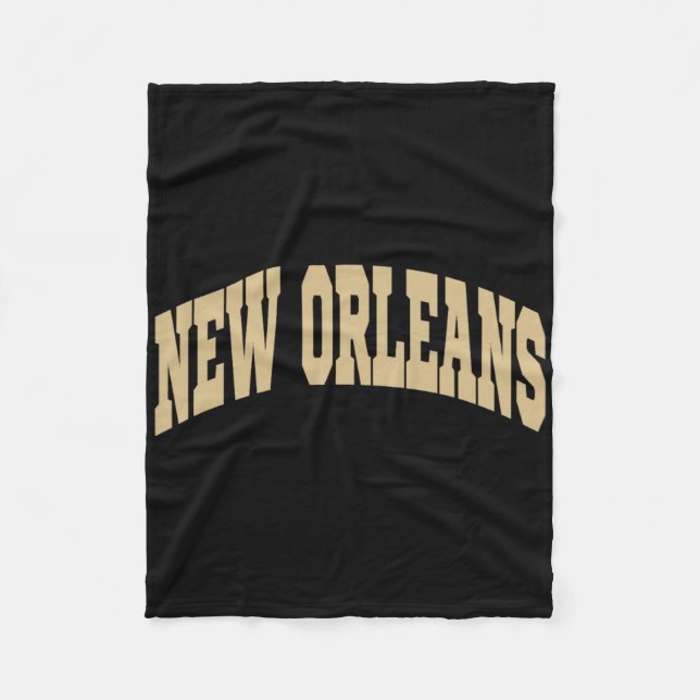 New Orleans - Tillbakablick Design - Klick  Fleecefilt (Framsidan)