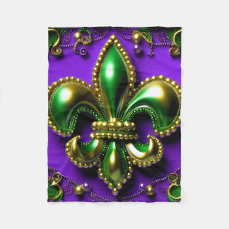 New Orleans Title Fleur de lis Fleecefilt