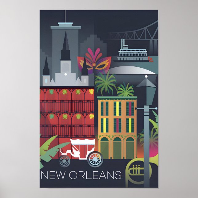 New Orleans tryck (Framsidan)