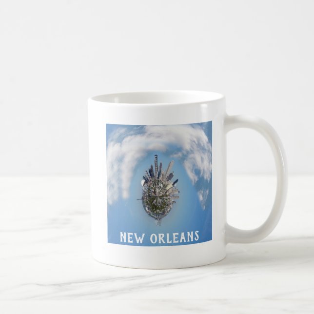 New Orleans Unique City Skyline Travel Photo Kaffemugg (Höger)