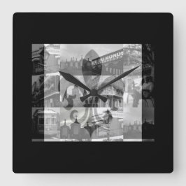 New Orleans [väggen tar tid på], Fyrkantig Klocka