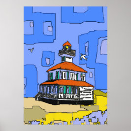 New Orleans Väster End Lighthouse Poster