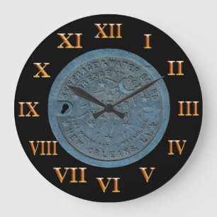 New Orleans vatten mäter guld- romerska tal Stor Klocka