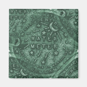 New Orleans vatten mäter locket Magnet