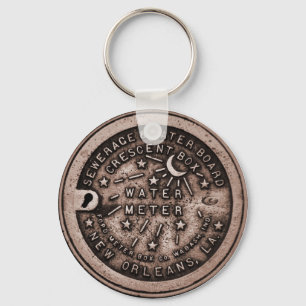 New Orleans Vatten Meter Lid Nyckelring