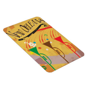 New Orleans Vintage resor poster Magnet
