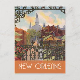 New Orleans vintage resor stil Vykort