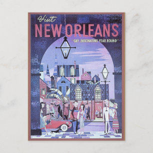 New Orleans vintage resor Vykort