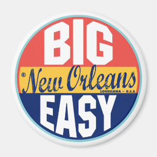 New Orleans vintageetikett Magnet