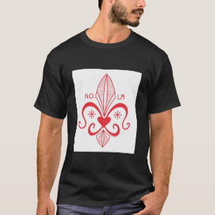 New Orleans Voodoo Fleur de Lis RÖD Tee