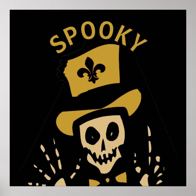 New Orleans Voodoo Man, SPOOKY, redigera text Poster (Framsidan)