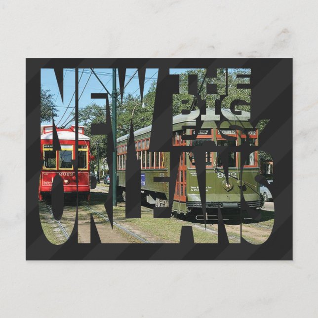 New Orleans, vykort för Louisiana (Framsida)