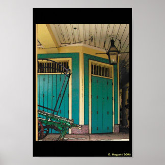 New Orleans Wagon på gatan Poster