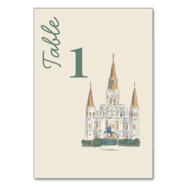 New Orleans Watercolor Bordsnummer