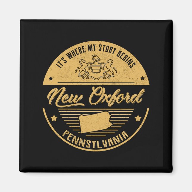 New Oxford Pennsylvania Det är där min berättelse  Magnet (Framsidan)