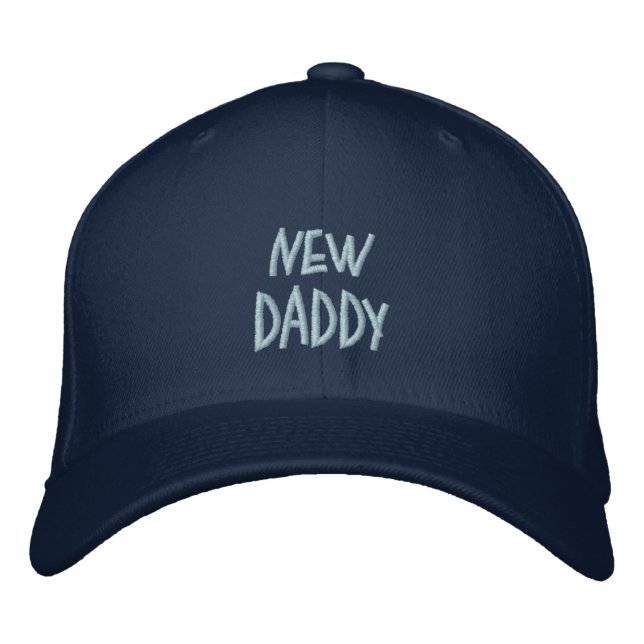 New, pappa-Blue(Boy)-Sayed-Hat=Embroiederad Broderad Keps (Framsida)
