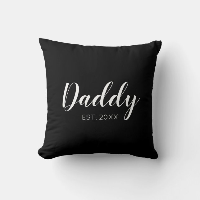 New pappa Etablerade 2022 typografi Kudde (Framsida)