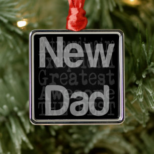 New Pappa Extraordinaire Metall Ornament