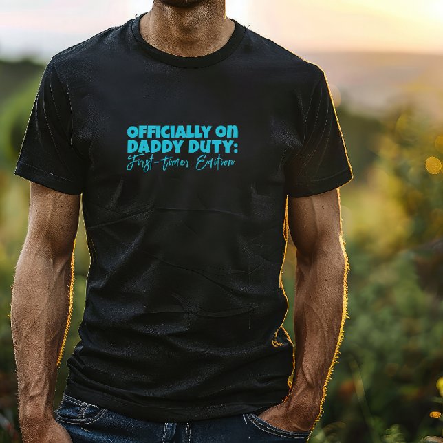 New pappa Gift Ironic Slogan blue brev T Shirt (Skapare uppladdad)