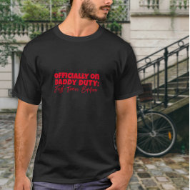 New pappa Gift Ironic Slogan red brev T Shirt