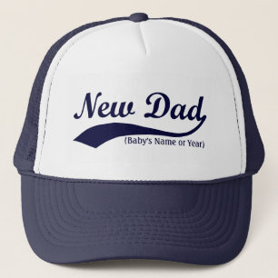New Pappa Hat, Personligen är Namn eller År Truckerkeps