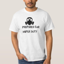 New Pappa 'PREPARED FOR DIAPER DUTY' FUNNY