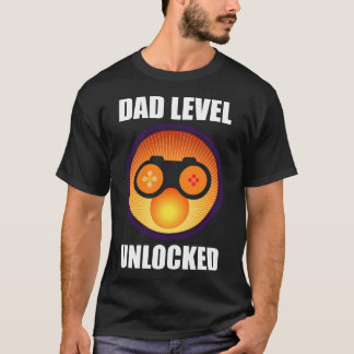 New Pappa Shirt, Pappa Level Unlock Funny Gaming T Shirt