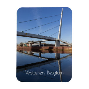 New Passerelle, Wetteren, Belgien Magnet