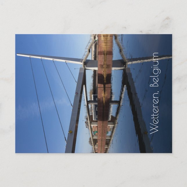 New Passerelle, Wetteren, Belgien Vykort (Framsida)