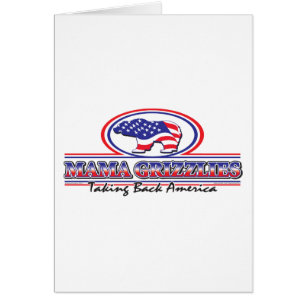 NEW-Patriotic-Grizzly Hälsningskort