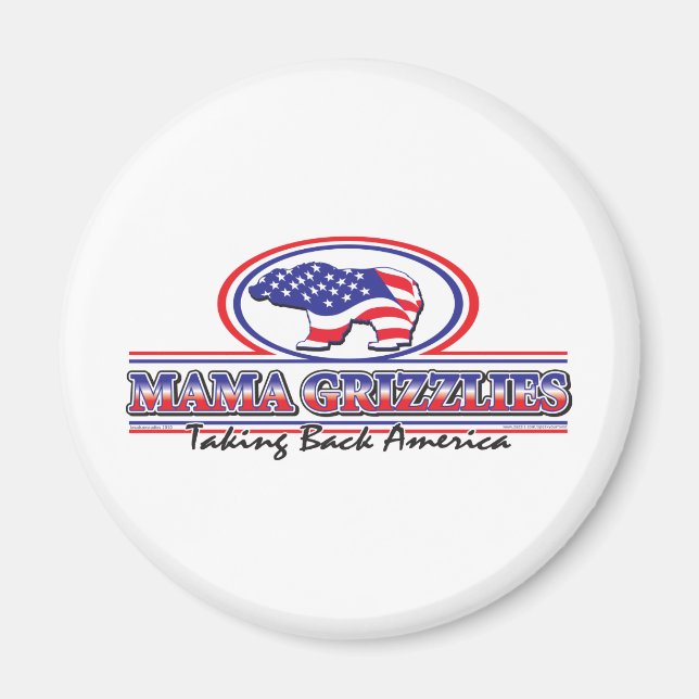 NEW-Patriotic-Grizzly Magnet (Framsidan)