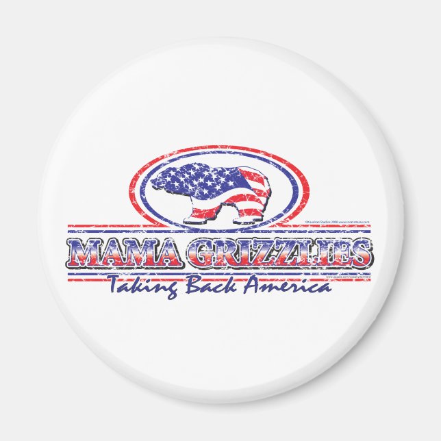 NEW-Patriotic-Grizzly Magnet (Framsidan)